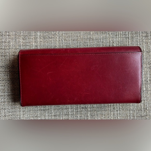 Coach Cherry Red Leather Clutch/Wallet - Picture 2 of 12